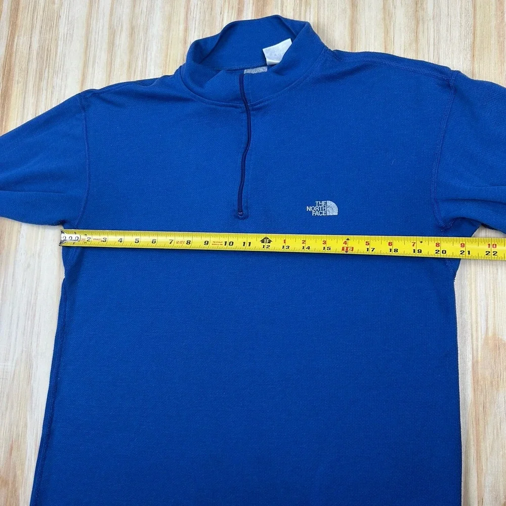 VTG The‎ North Face Men's Long Sleeve 1/4 Zip Base Layer Logo Hiking USA Made